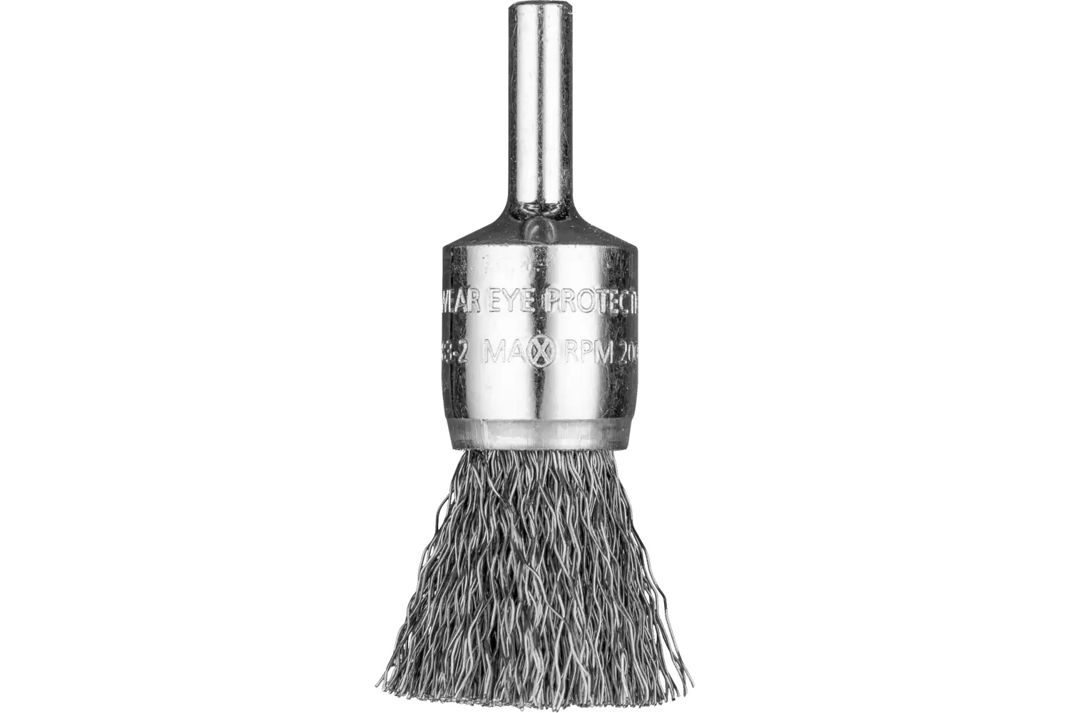 Show details for Pferd Crimped Wire End Brush Psf 3/4" Dia. .014 Carbon Steel 1/4" Shank Picture of Pferd Crimped Wire End Brush Psf 3/4" Dia. .014 Carbon Steel 1/4" Shank